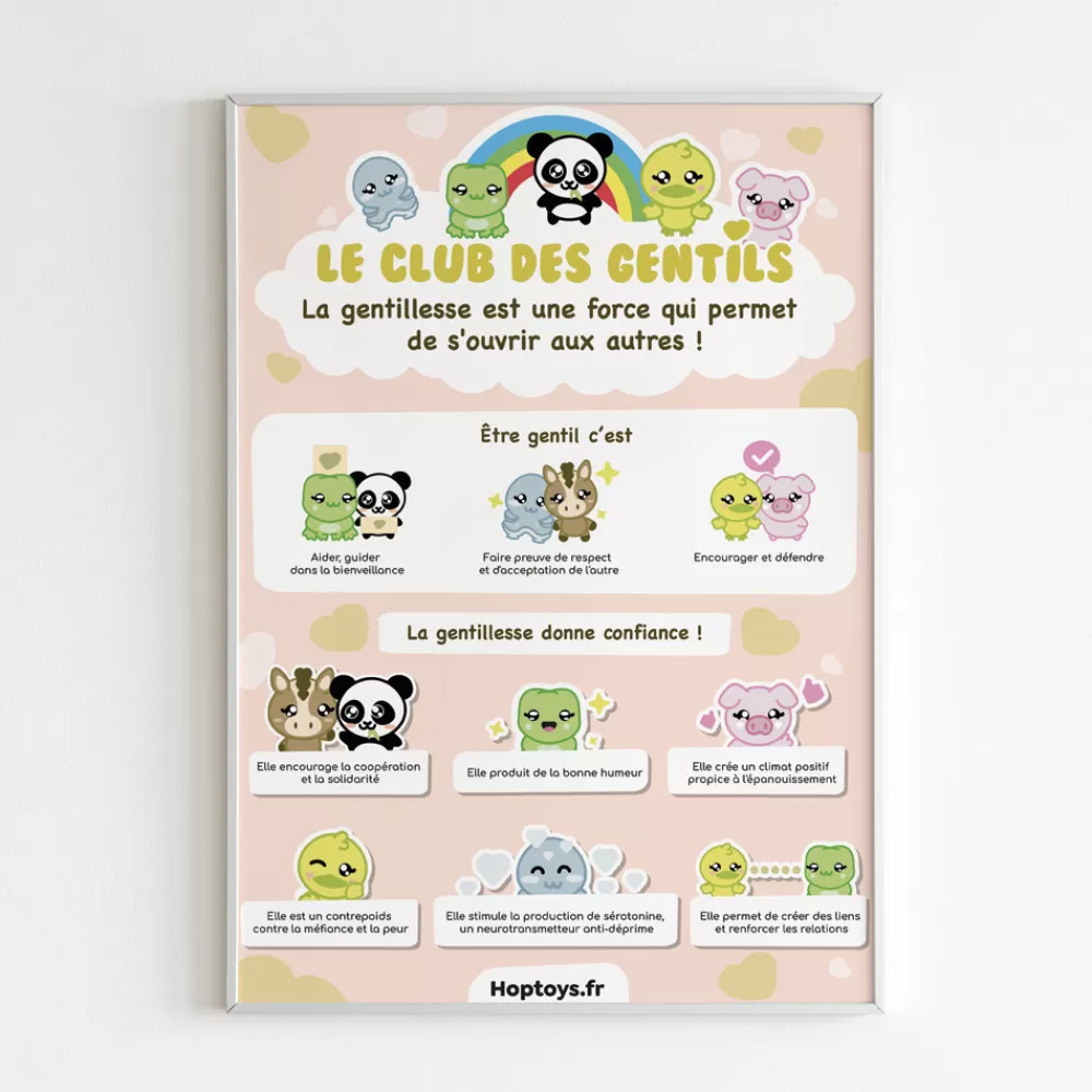 Affiches sur la gentillesse - Le club des gentils !-HOPTOYS Hot