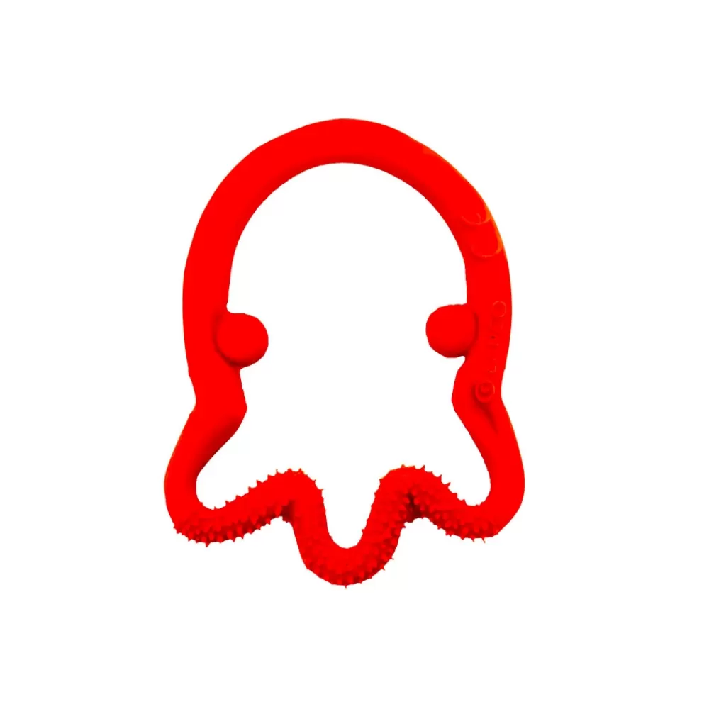 Anneau de dentition pieuvre rouge-HOPTOYS Sale