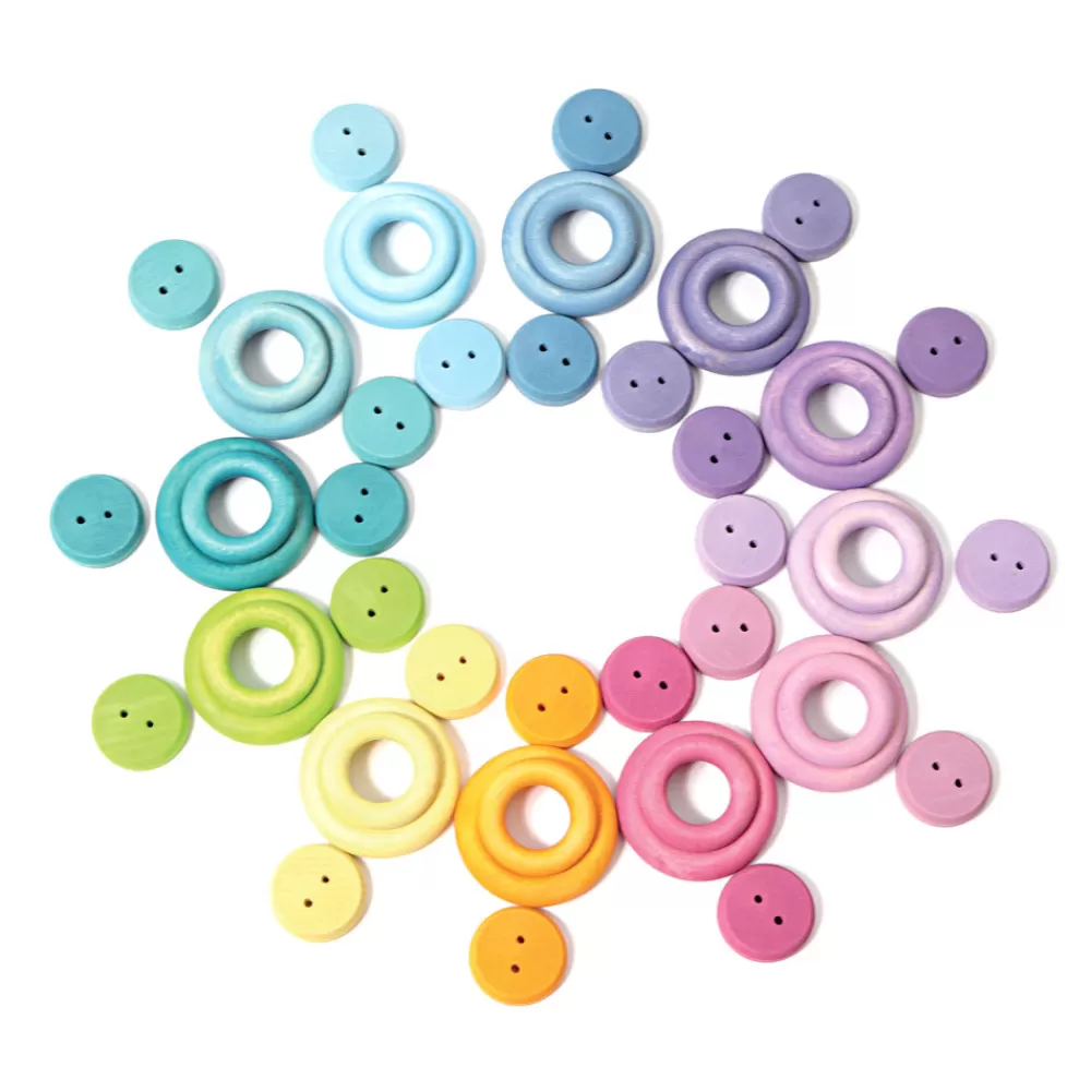 Anneaux en bois --HOPTOYS Cheap
