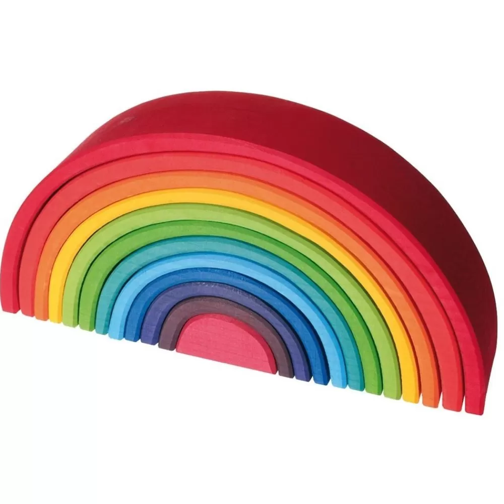 Arc-en-ciel en bois multicolore --HOPTOYS Discount