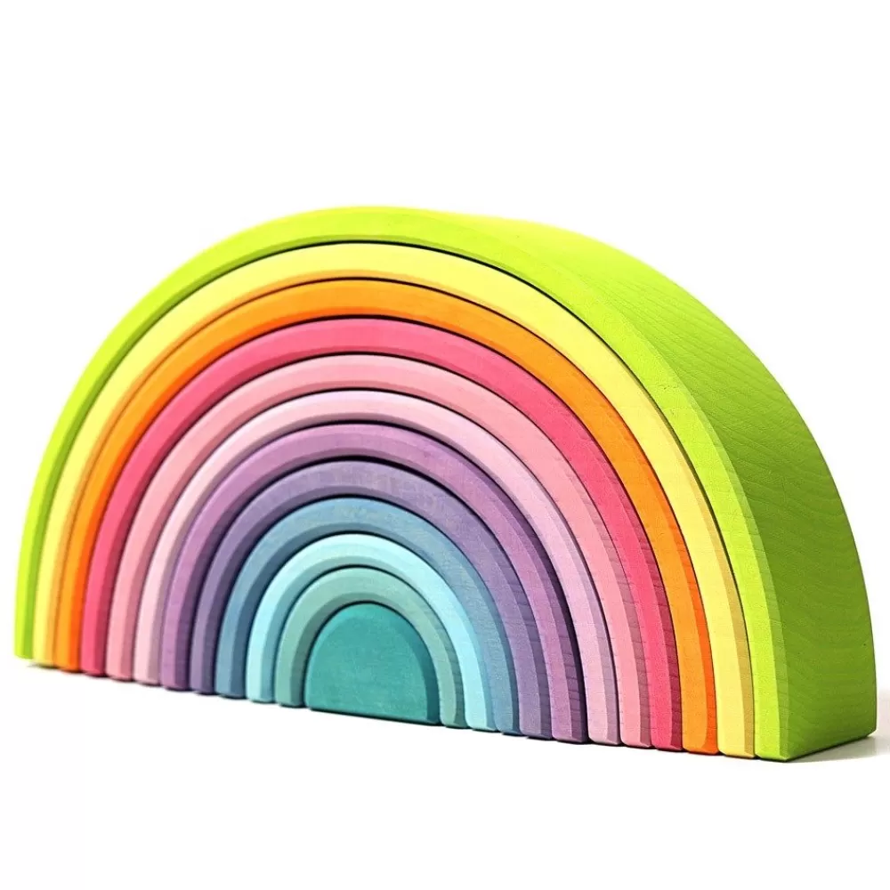 Arc-en-ciel en bois pastel --HOPTOYS Clearance