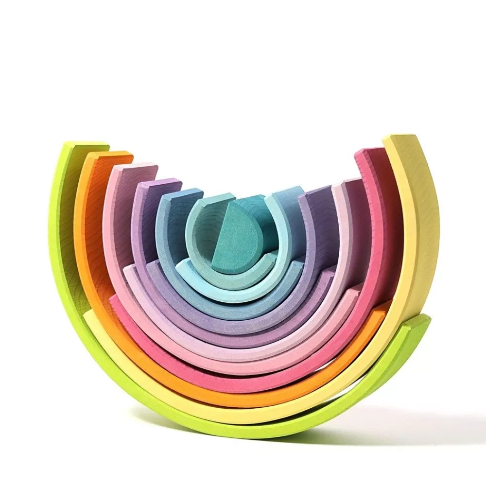 Arc-en-ciel en bois pastel --HOPTOYS Clearance