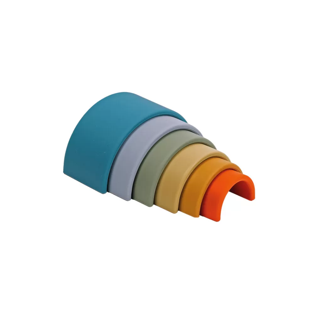Arc-en-ciel en silicone naturel x 6 --HOPTOYS Fashion