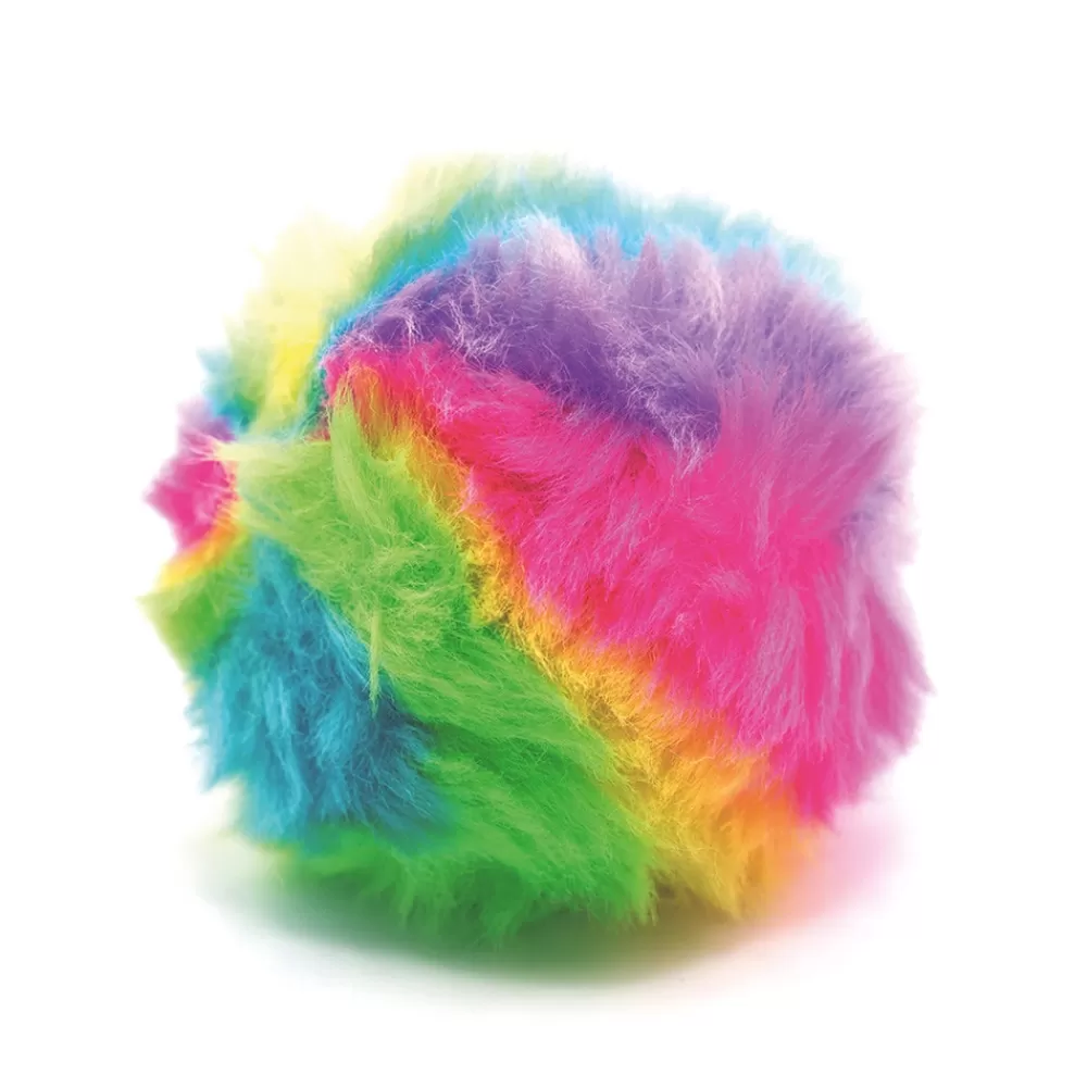 Balle fourrure arc-en-ciel-HOPTOYS Discount