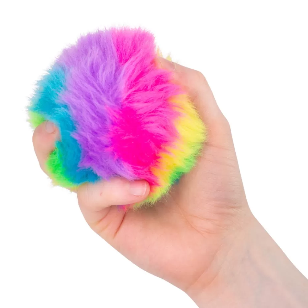 Balle fourrure arc-en-ciel-HOPTOYS Discount
