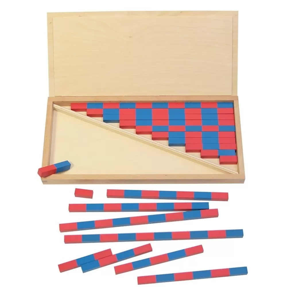 BARRES ROUGES ET BLEUES MONTESSORI-HOPTOYS Fashion