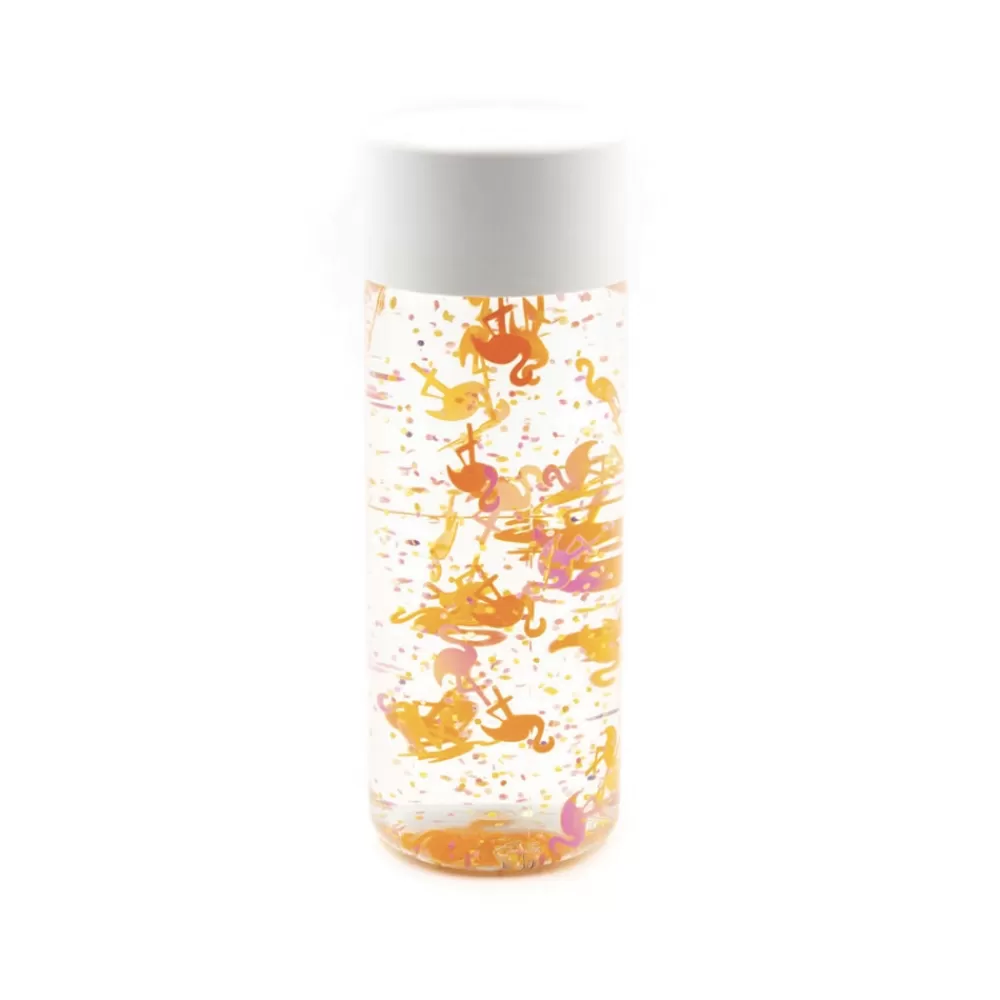 Bouteille sensorielle flamants oranges-HOPTOYS Discount
