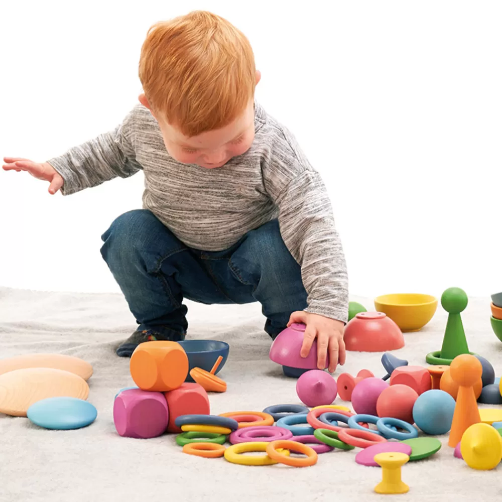 Coffret de 84 jouets en bois jumbo --HOPTOYS Best