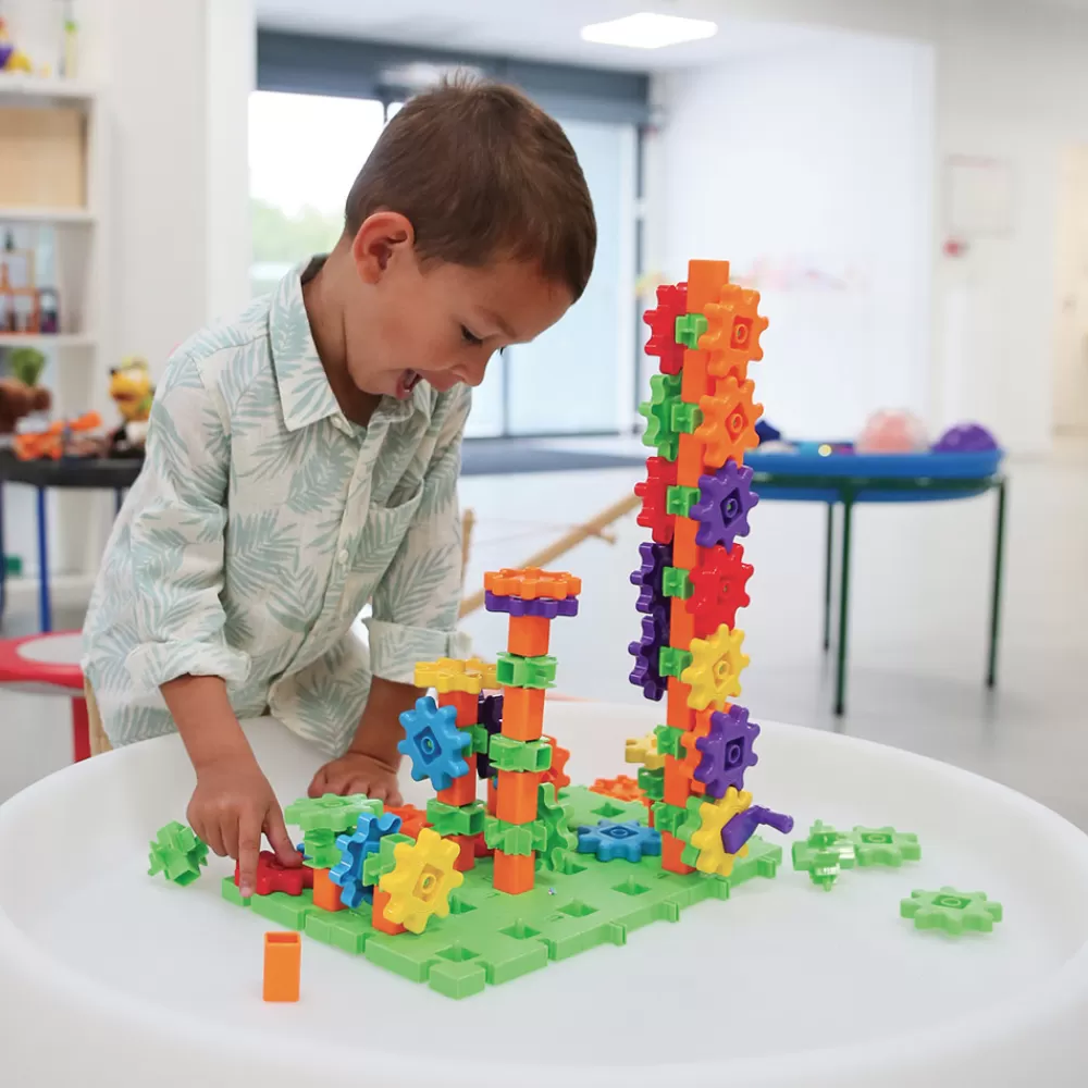 CONSTRUCTIONS ENGRENAGES 96 PIÈCES-HOPTOYS Cheap