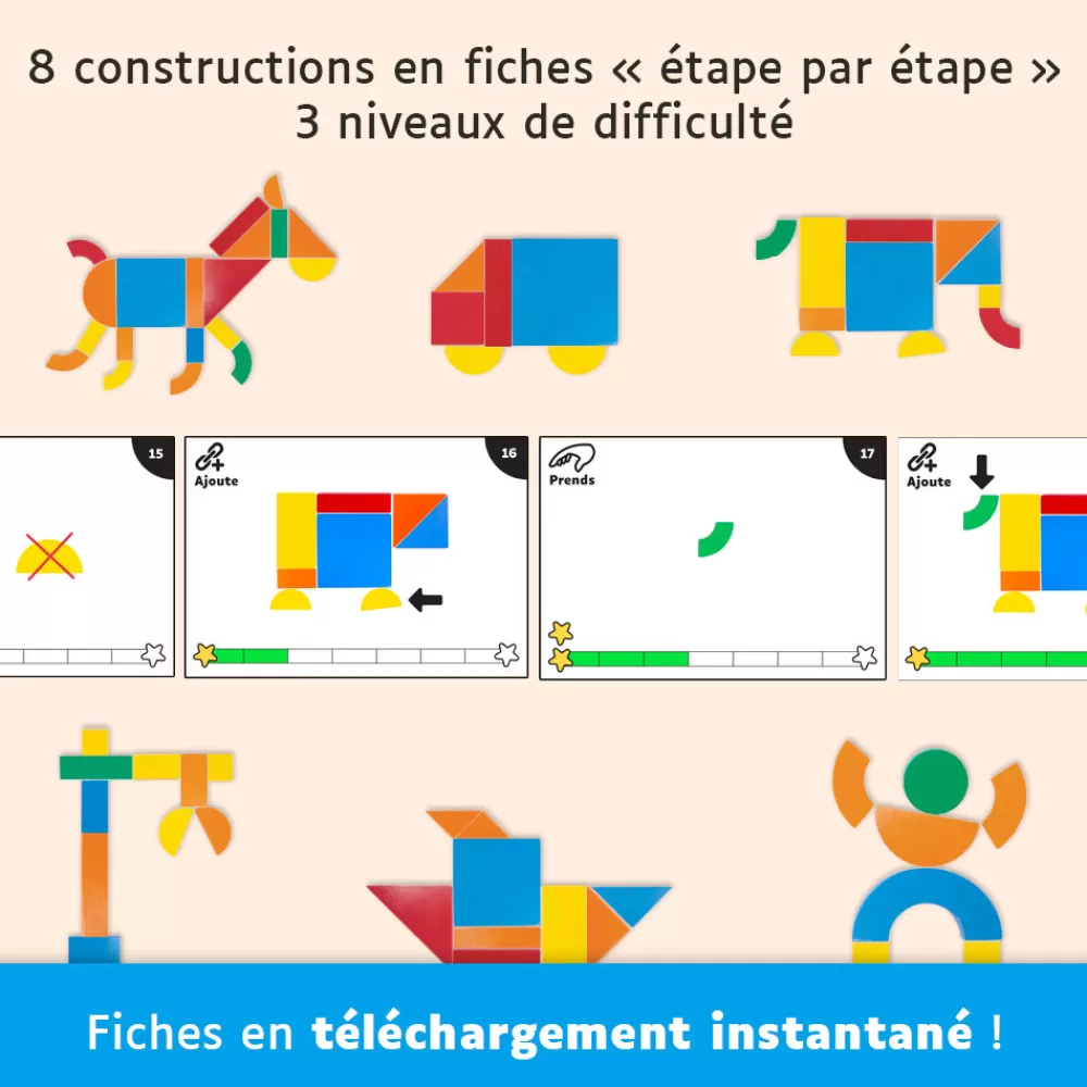 Constructions étape par étape - Géoformes-HOPTOYS Discount