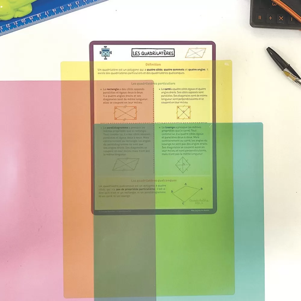 Couvre-feuilles transparents colorés x10-HOPTOYS Best
