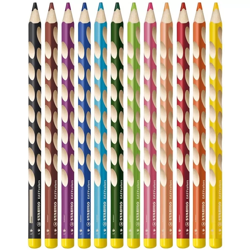CRAYONS DE COULEUR EASY PAR 12-HOPTOYS Best Sale