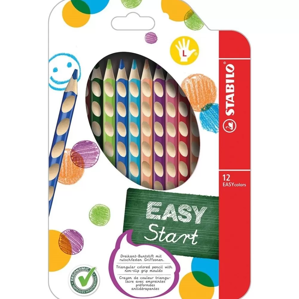 CRAYONS DE COULEUR EASY PAR 12-HOPTOYS Best Sale