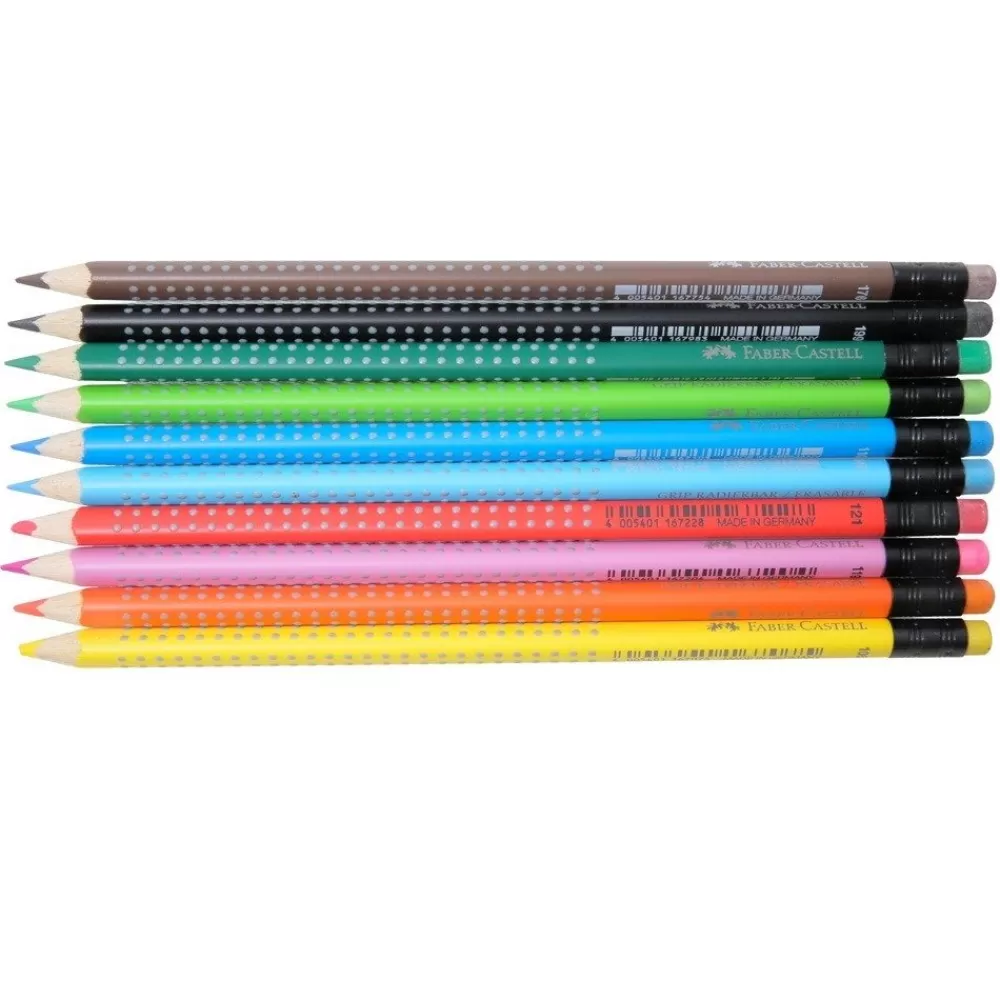 Crayons de couleur grip par 10 --HOPTOYS Flash Sale