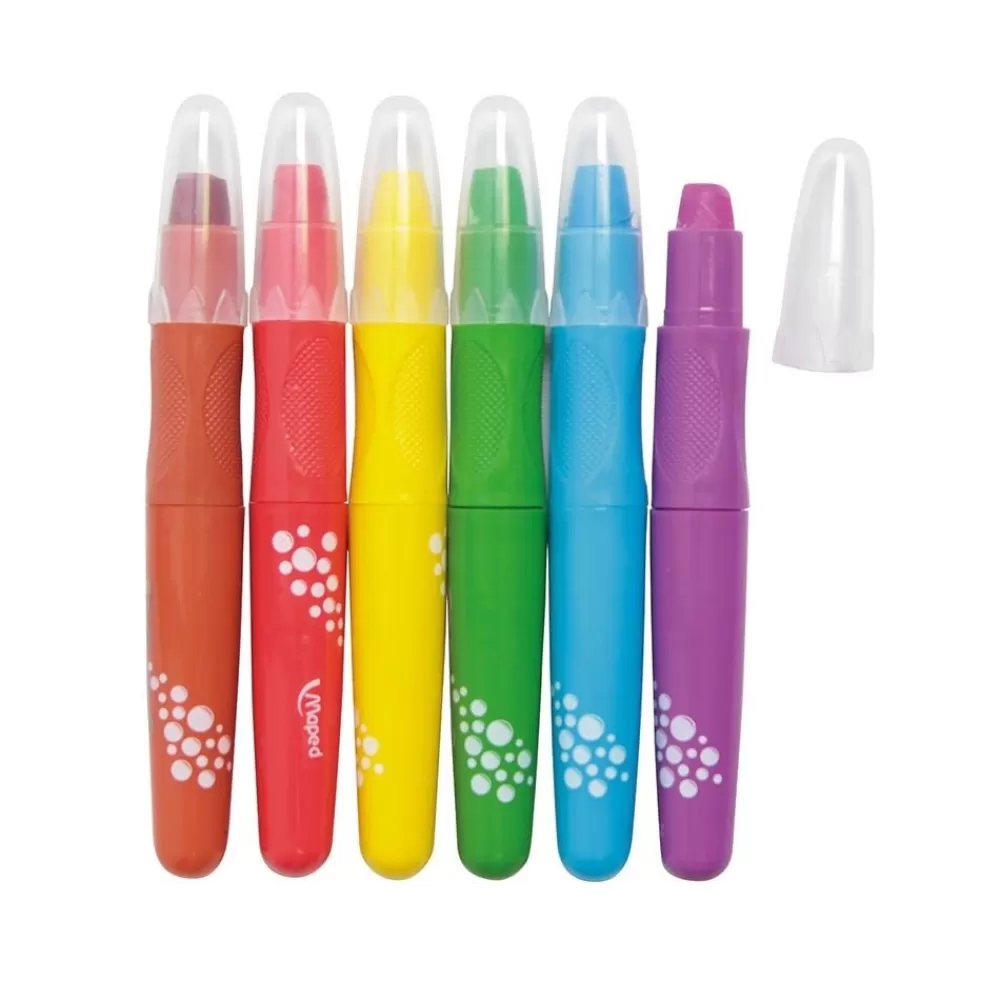 CRAYONS DE COULEURS SMOOTHY PAR 6-HOPTOYS Store