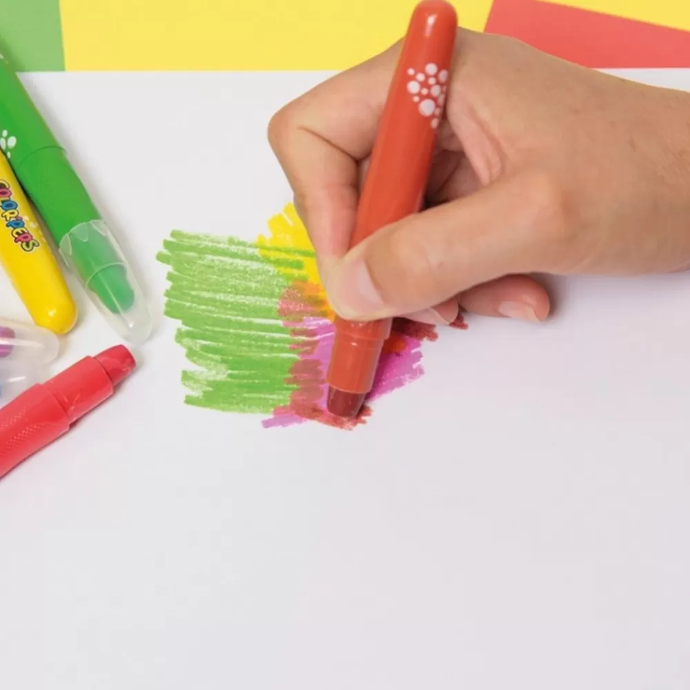 CRAYONS DE COULEURS SMOOTHY PAR 6-HOPTOYS Store