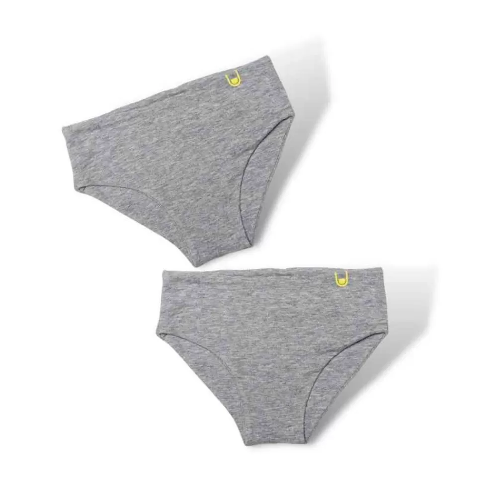 Culottes fille ultra doux gris - Lot de 2-HOPTOYS Discount