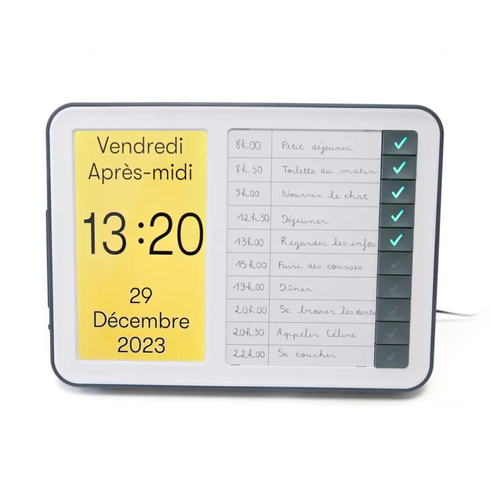 Day Hub - Horloge pour troubles neurocognitifs avec alertes de tâches-HOPTOYS Online