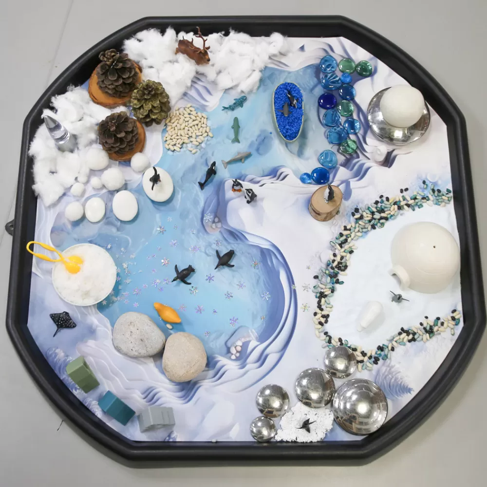 Décor monde hivernal pour bac d'exploration-HOPTOYS Best Sale