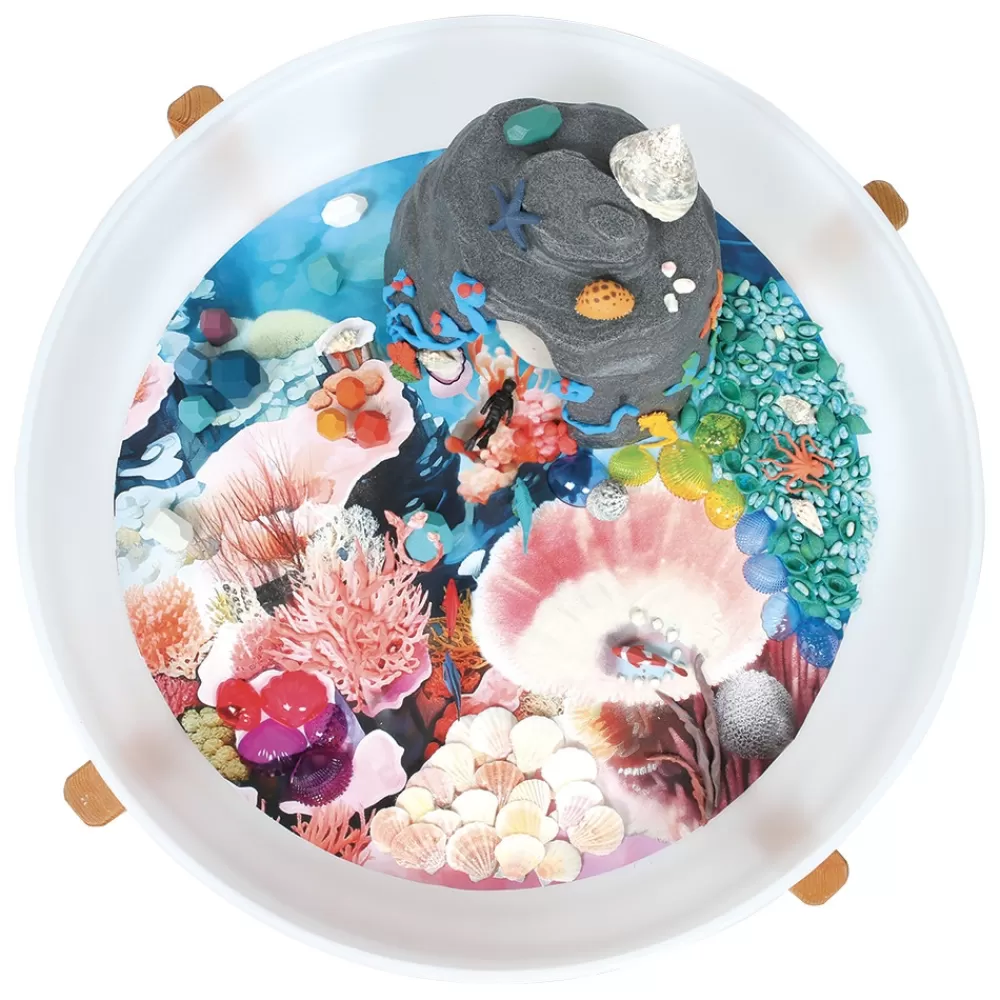 Décor rivière de corail pour bac d'exploration rond-HOPTOYS Best