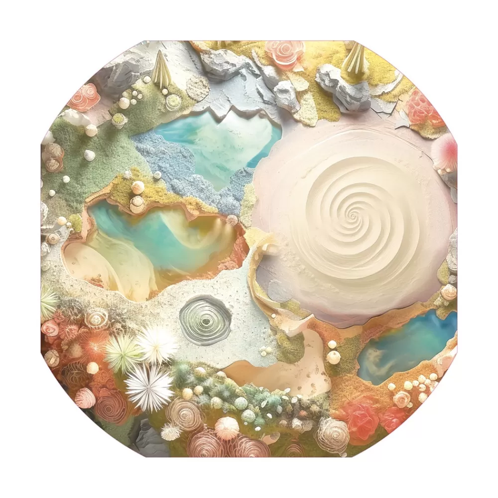 Décor terre inconnue pour bac d'exploration-HOPTOYS Fashion
