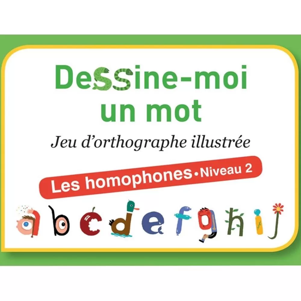Dessine-moi un mot - homophones niveau 2 --HOPTOYS Fashion