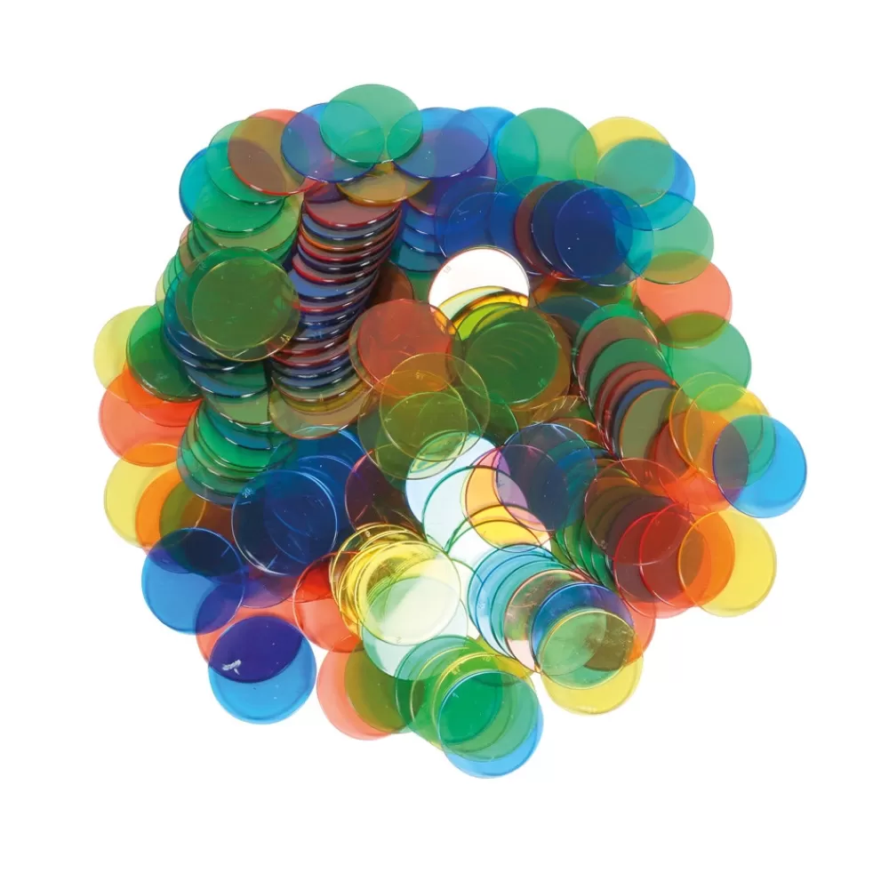 Disques translucides colorés x 200-HOPTOYS Clearance