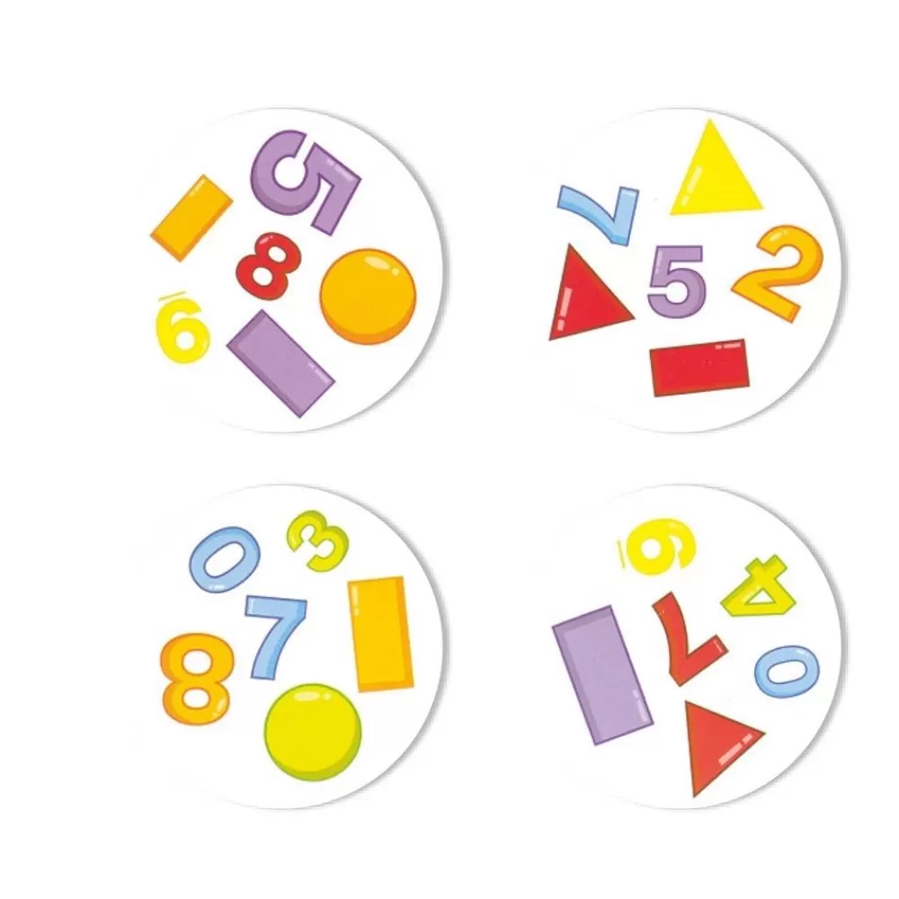 DOBBLE CHIFFRES ET FORMES-HOPTOYS Hot