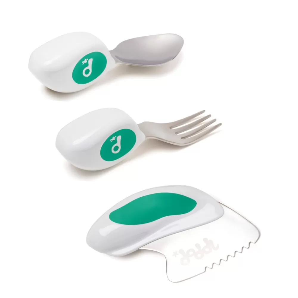 Doddl - Set de cuillère, fourchette et couteau ergonomique-HOPTOYS Flash Sale