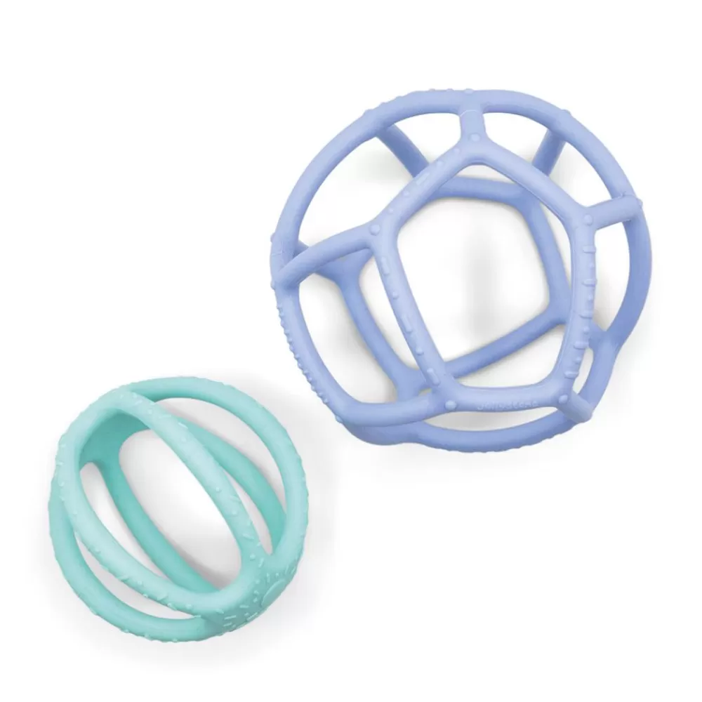 Duo de balles sensorielles - bleu et menthe-HOPTOYS Online