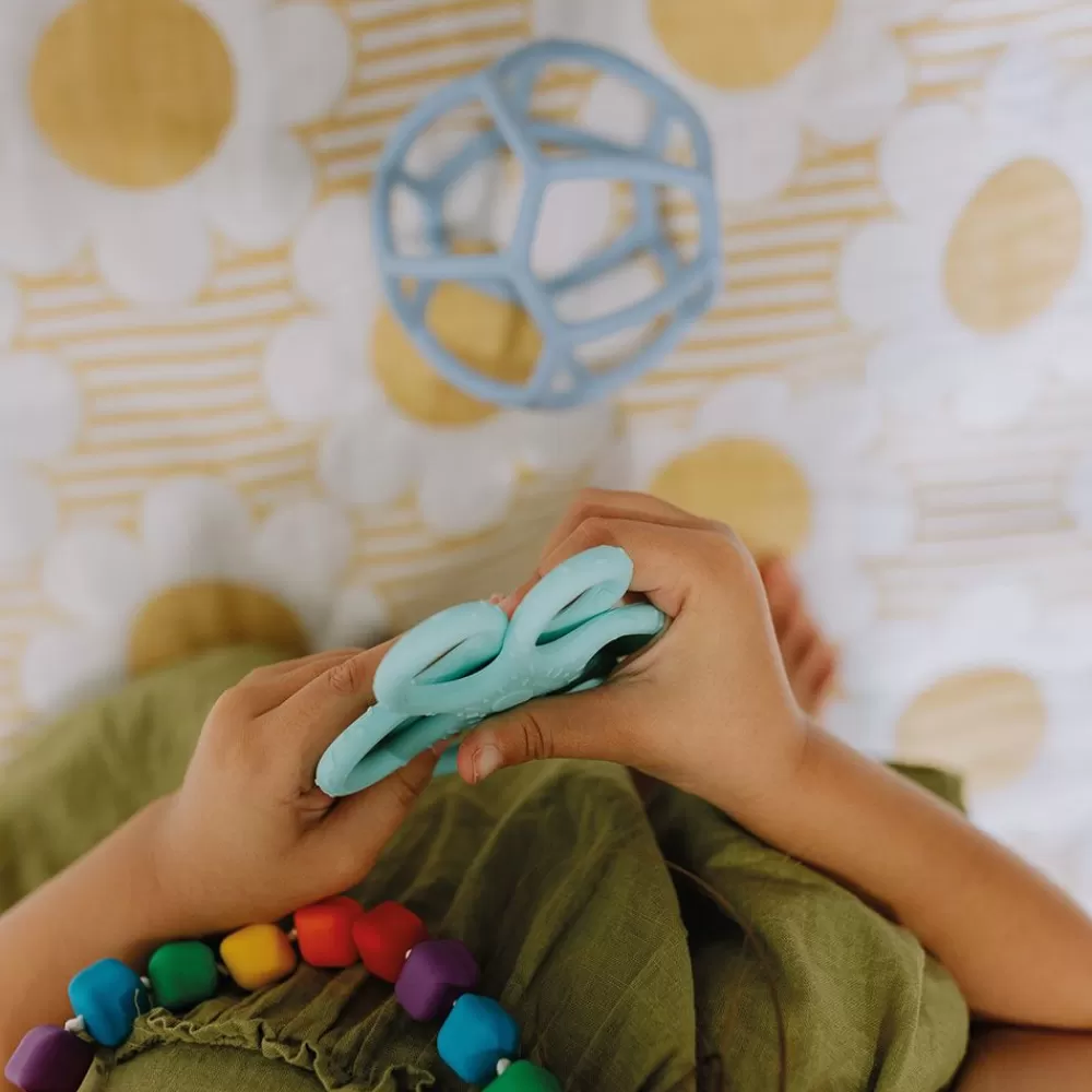 Duo de balles sensorielles - bleu et menthe-HOPTOYS Online