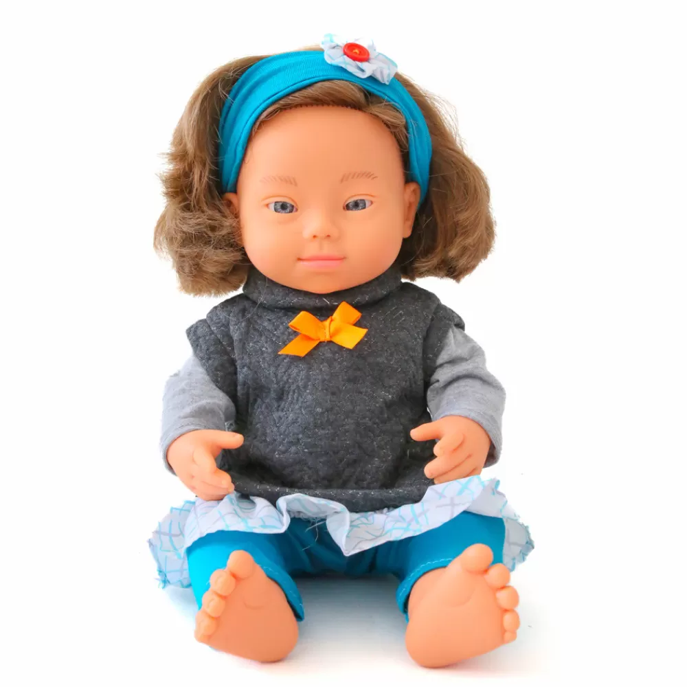 Ensemble mi-saison gris pour poupée inclusive-HOPTOYS Shop
