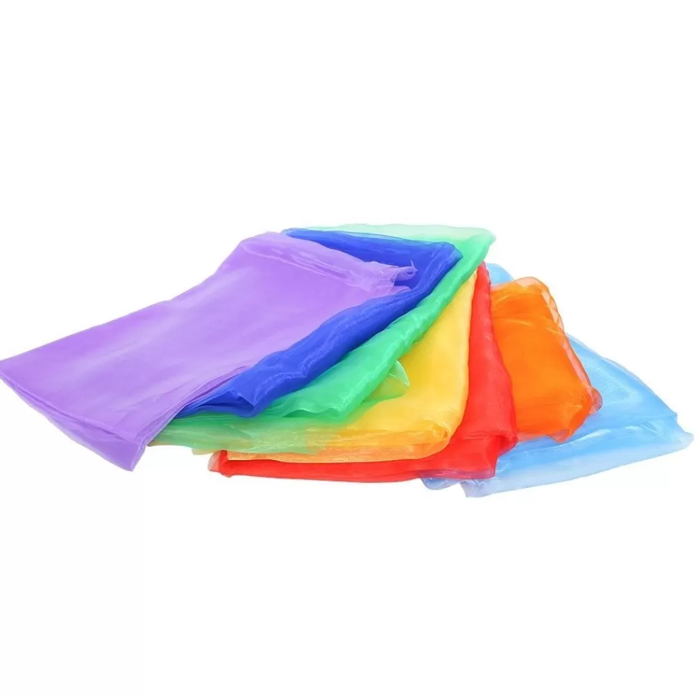 Foulards arc-en-ciel organza (par 7) --HOPTOYS Store