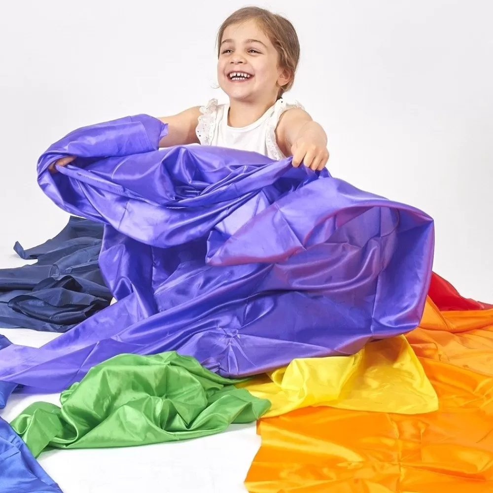 Foulards arc-en-ciel satin (par 7) --HOPTOYS Cheap