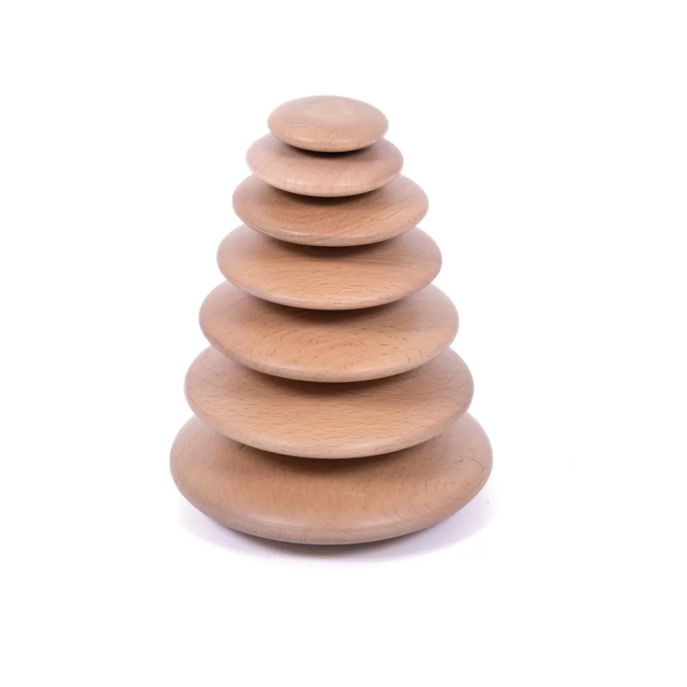 Galets en bois x 7 --HOPTOYS Best Sale