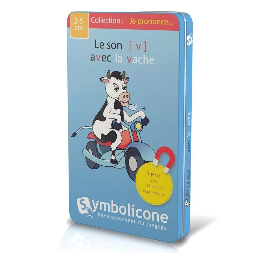 Je prononce le son [v] avec la vache --HOPTOYS New