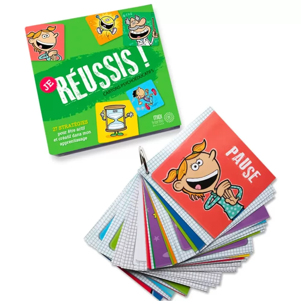 Je réussis ! Cartons psychoéducatifs-HOPTOYS Store