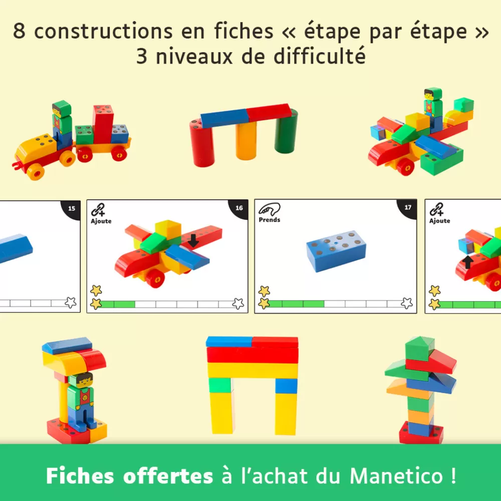 Jeu de construction manetico-HOPTOYS Cheap