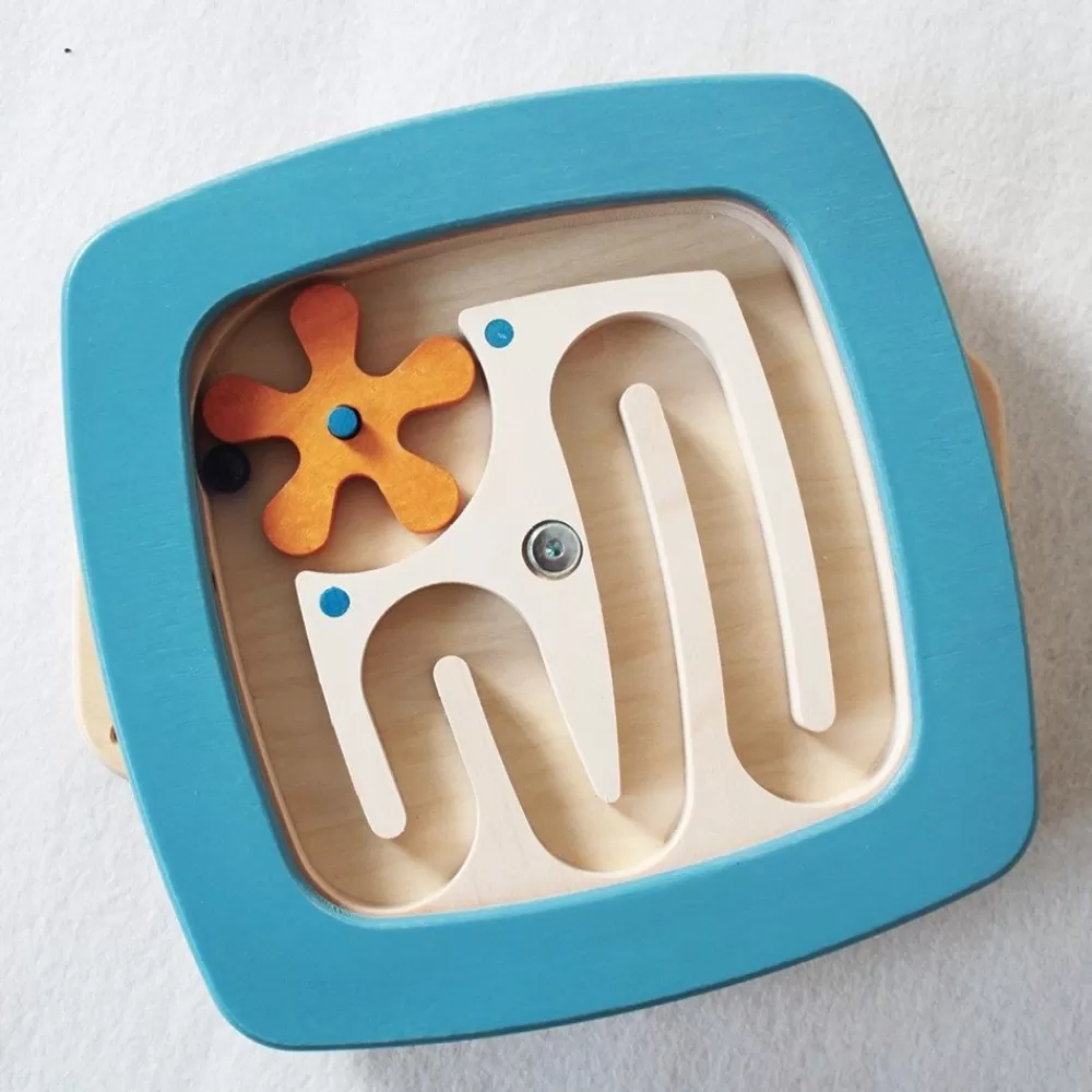 Jeu mural mini labyrinthe - bleu --HOPTOYS Shop