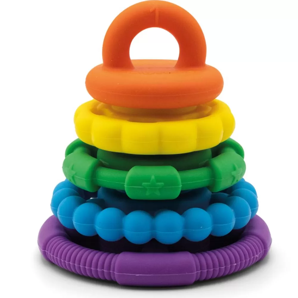 Jouet de dentition à empiler arc-en-ciel-HOPTOYS Cheap