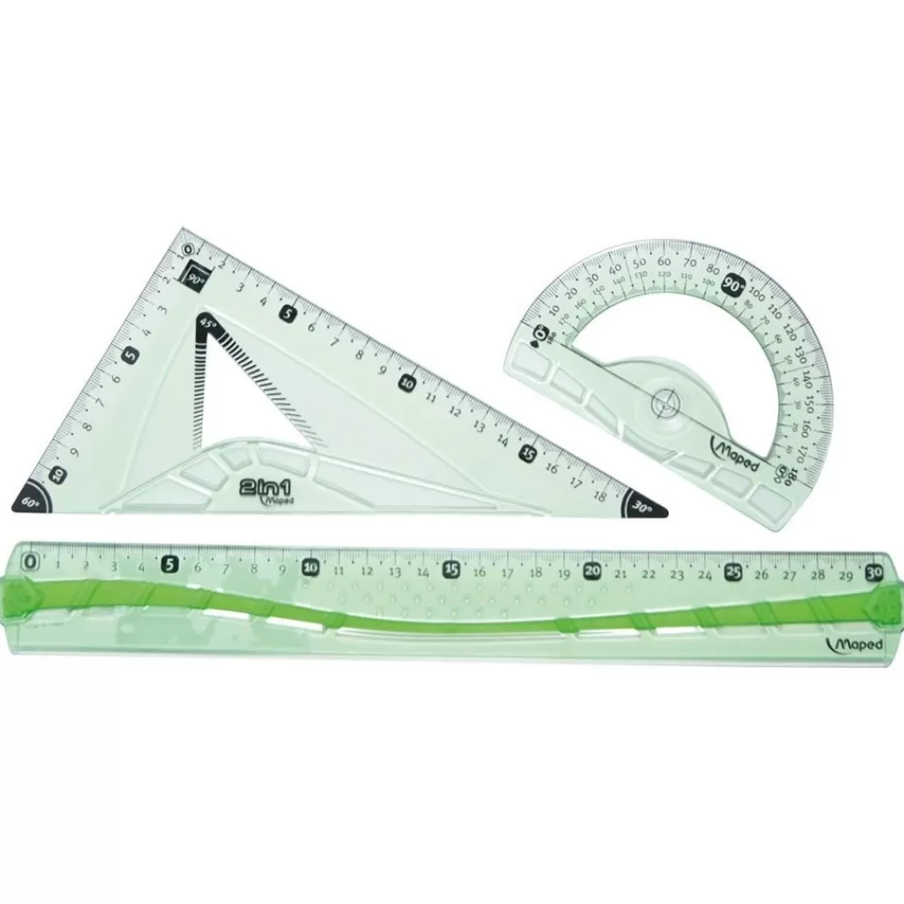 KIT GÉOMÉTRIE INCASSABLE 3 PIÈCES-HOPTOYS Fashion