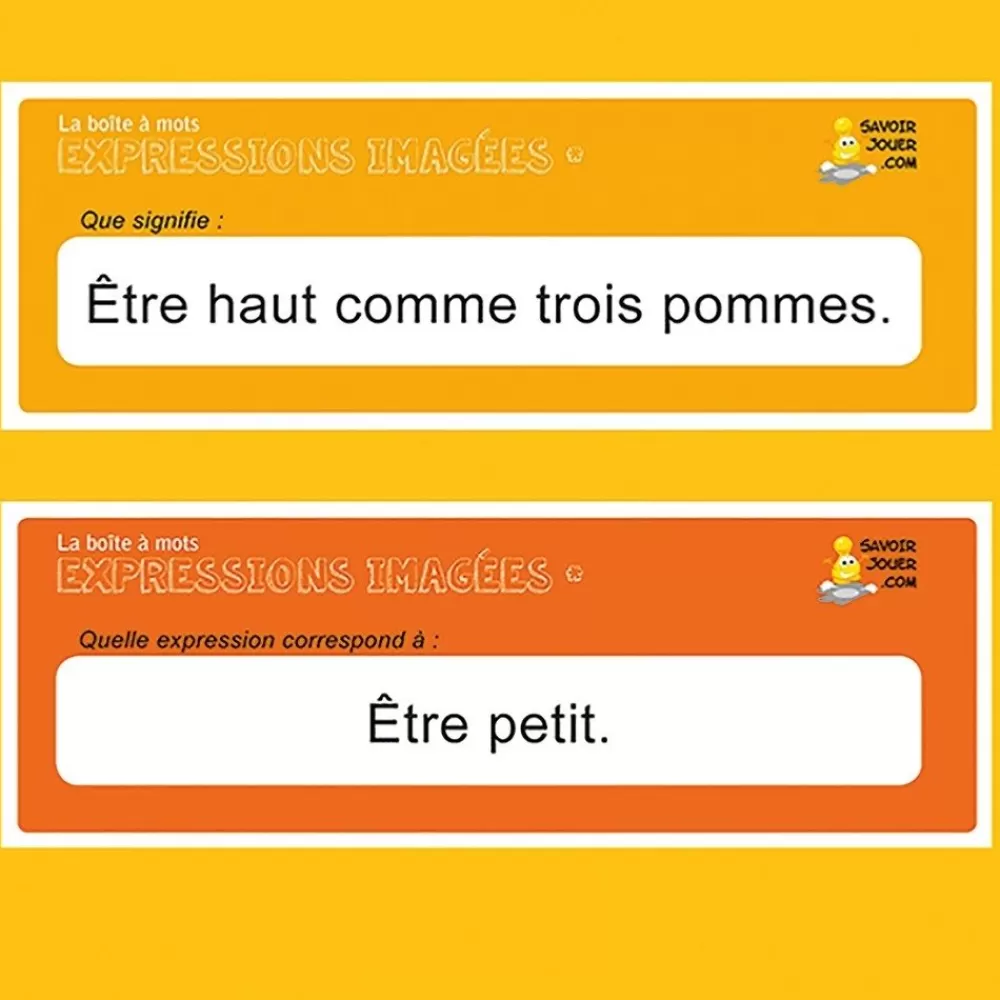 La boîte à mots: expressions imagées --HOPTOYS Clearance
