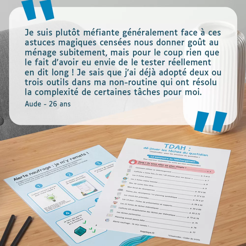 Le plaisir des tâches - TDAH : dé-jouer les tâches du quotidien-HOPTOYS Shop