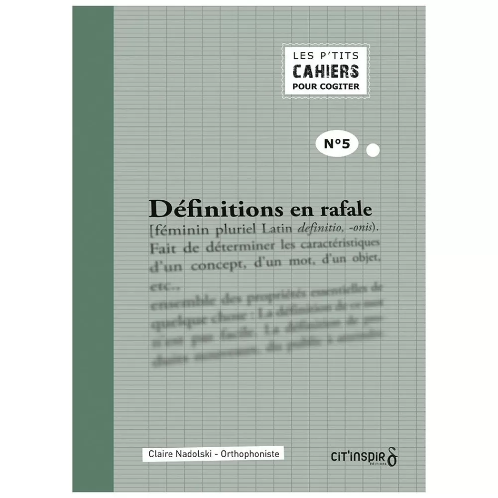 Les p’tits cahiers pour cogiter – n°5 définitions en rafale --HOPTOYS Flash Sale