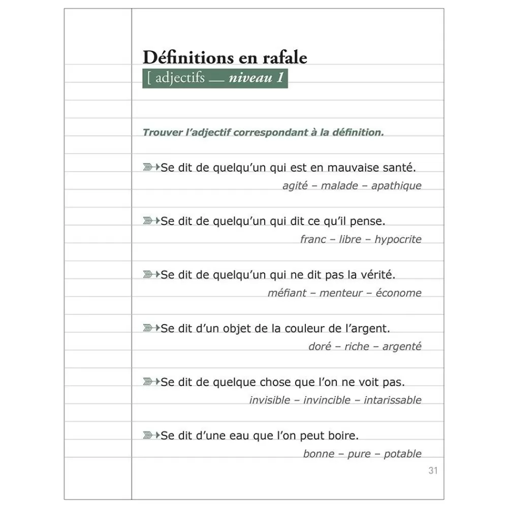 Les p’tits cahiers pour cogiter – n°5 définitions en rafale --HOPTOYS Flash Sale