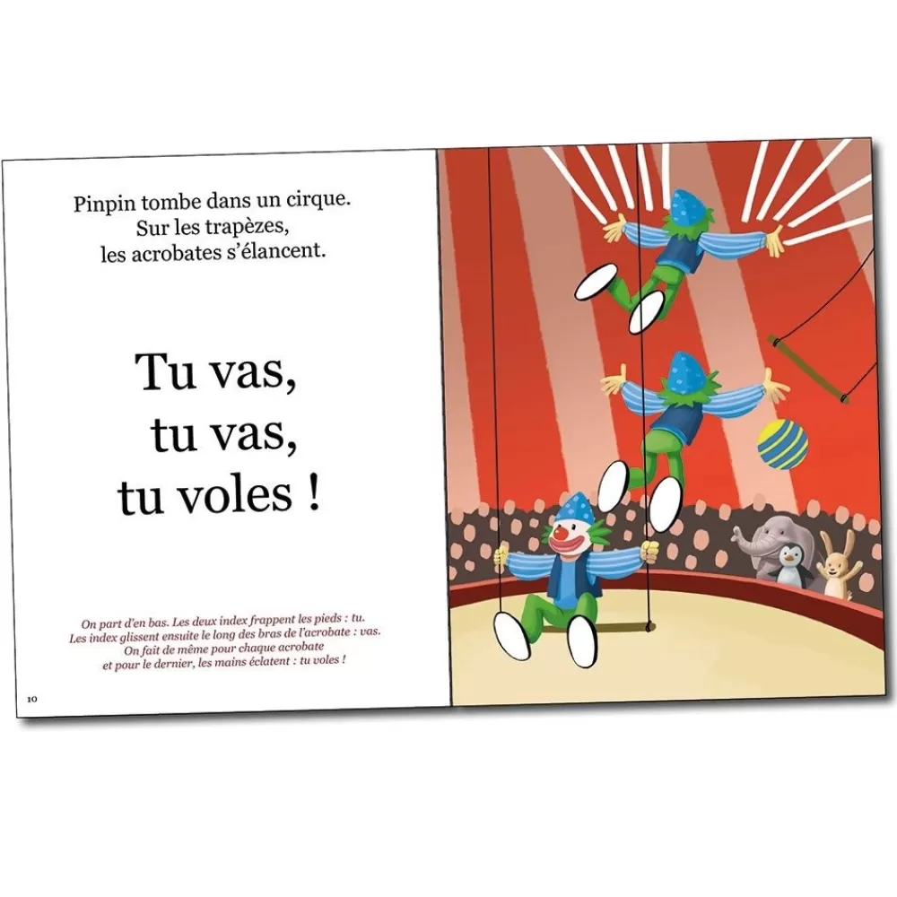Livre Pinpin au cirque --HOPTOYS Flash Sale