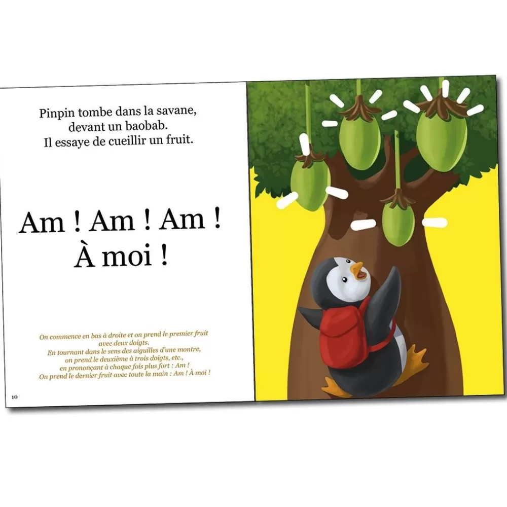 Livre Pinpin dans la savane --HOPTOYS Store
