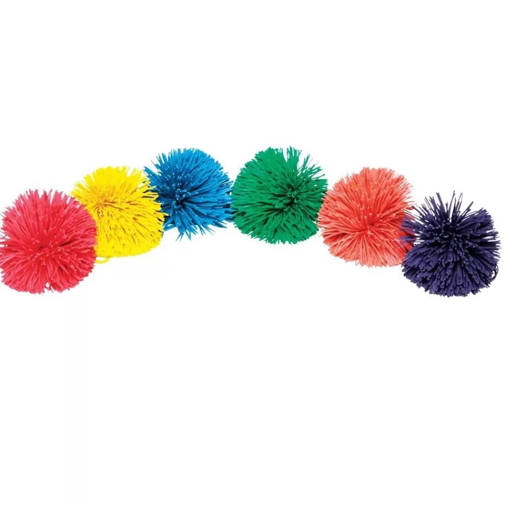 Lot de 6 balles pompons --HOPTOYS Hot