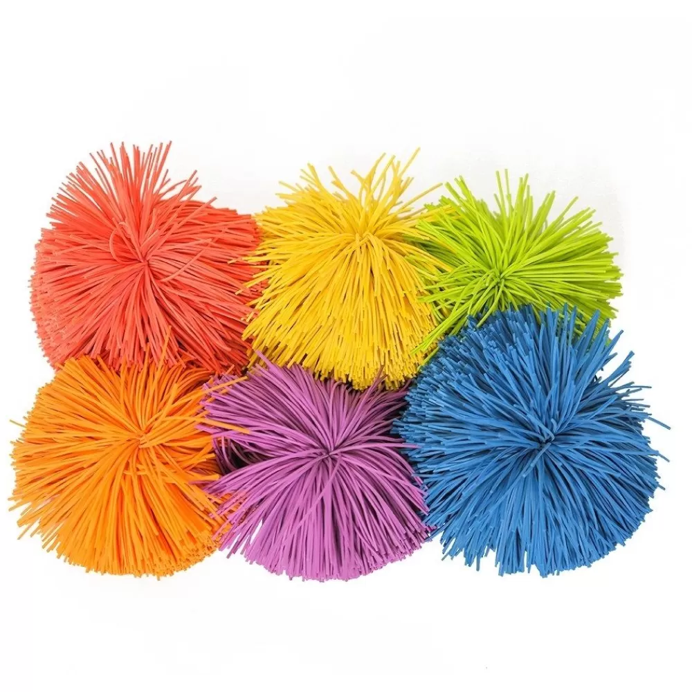 Lot de 6 balles pompons --HOPTOYS Hot