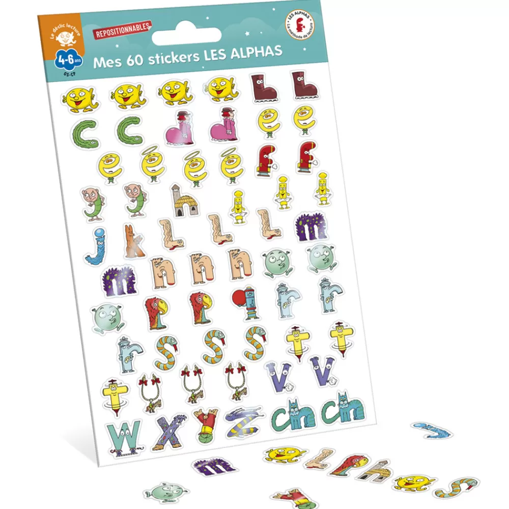 MES 60 STICKERS LES ALPHAS-HOPTOYS Clearance